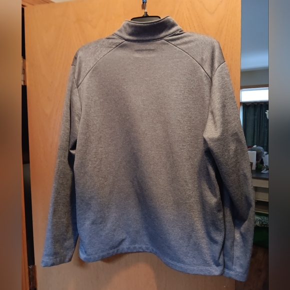 Mens Size Medium, Callaway Heather Gray Pullover with Zippered Pocket - Picture 2 of 3